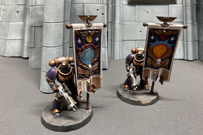 Primaris Ancients standing outside the Eternity Gate